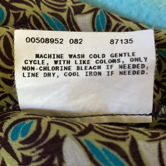 A. BYER v-neck sailor tie semi-sheer cap sleeve tunic made in U.S.A. size 2X - Picture 10 of 12